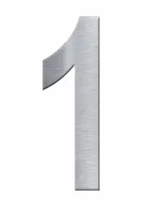 Numéro 1 En Inox 80 Mm