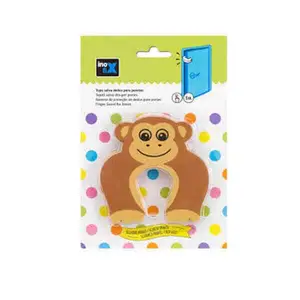Butee De Protection Doigts Pour Porte Marron
