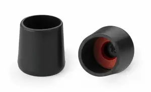 Lot 8 Embouts Rond Extérieur 14Mm Noir