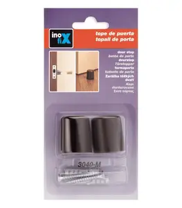 Butée De Porte Avec Vis Marron X2