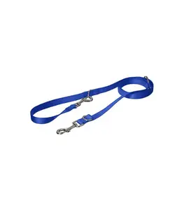 Laisse en nylon 3 positions 20mmx2m bleu