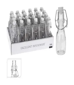 Petite Bouteille En Verre Avec Couvercle Basculant 75 Ml