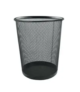 Poubelle En Métal Noir