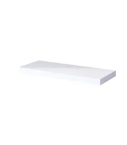 Étagère Murale Blanc Brillant 90X23,5X3,8Cm