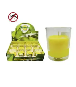 Bougie Citronnelle Gobelet En Verre De 50 Grammes 5X6Cm