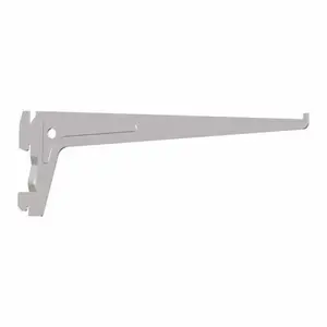 Console simple en acier 30cm gris aluminium