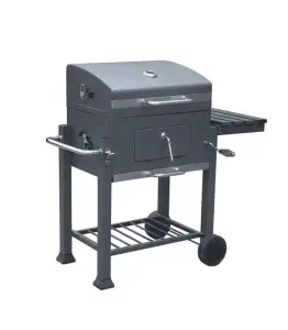 Barbecue au charbon de bois avec grille en fonte