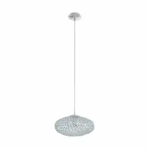 Suspension En Cristal Chromé Clemente -Eglo