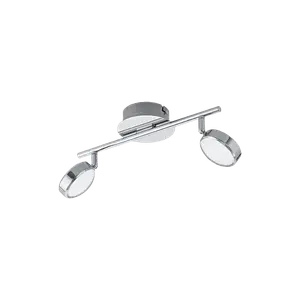 Plafonnier Design Salto En Métal Chromé 2Xled 5,4W