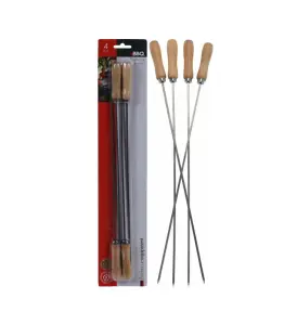 Set De 4 Brochettes Pour Barbecue