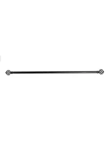 Kit tringle à rideaux 210 – 380 cm ⌀ 2.80 cm embout torsade graphite