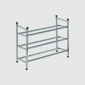 Porte Chaussures Extensible De 61 À 115 Cm De 3 Niveaux En Metaldimensions: 115X50X23 Cm