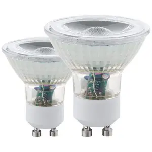 Ampoule led gu10 3,3w 3000k pack 2 pieces EGLO
