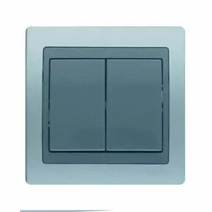 Double va &amp; vient gris argent jade+plaque
