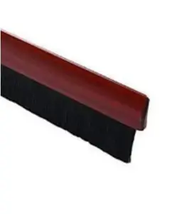 Bas de porte adhésif à brosse bois foncé 100cm