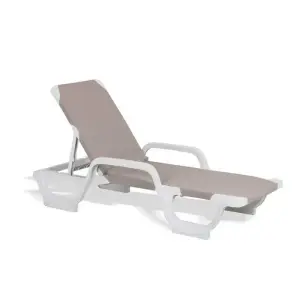 Chaisse longue lena taupe
