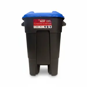 POUBELLE 100L BLEU TAYG
