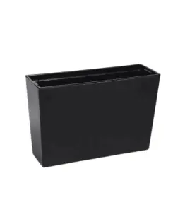 Pot De Fleurs Carré Werbena 19 X 56 X 36 Cm Noir