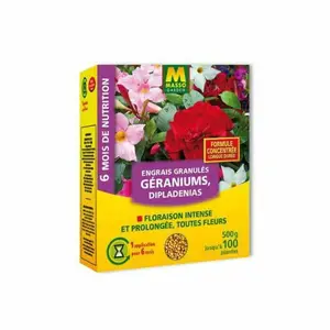 Engrais Geraniums Dipladenias &Amp;Amp;Plantes Fleuries 500 Gramme