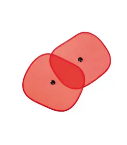 Pare Soleil De Voiture Rouge 2Pcs 36X44Cm