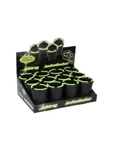 CENDRIER NOIR GLOW IN THE DARK