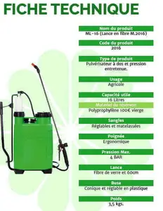 Pulverisateur 16 Litres