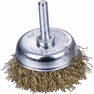 Brosse en acier conique pour perceuse 75mm