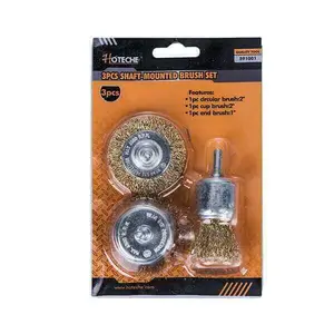 Set De 3 Brosses De Perceuse Acier