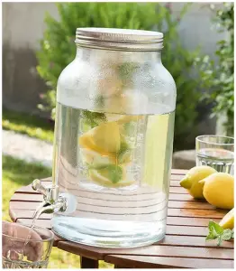 Distributeur de boissons en verre 4 l