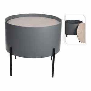 Table D'Appoint Avec Un Bac De Rangement 38X38X35 Cm