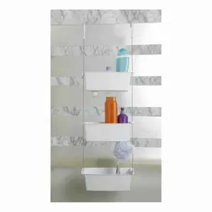 Rangement Salle De Bain Suspendu Blanc