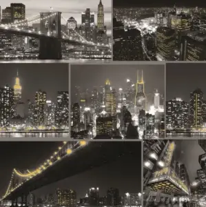 Papier Peint Fresco City At Night