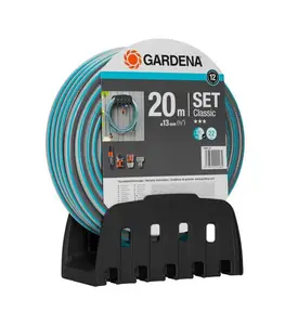 Porte Tuyau Mural Avec Tuyau Classic 20 M – Gardena