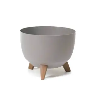 Pot De Fleurs Roma Ecologique 40Cm Gris Clair