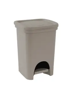 Poubelle À Pédale 6 L Taupe