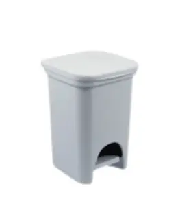 Poubelle À Pédale 6 L Blanc