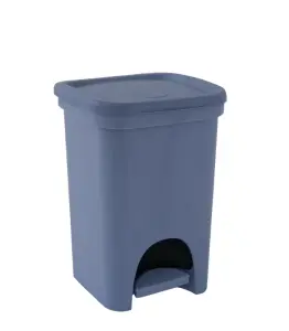Poubelle à pédale 6 L bleu