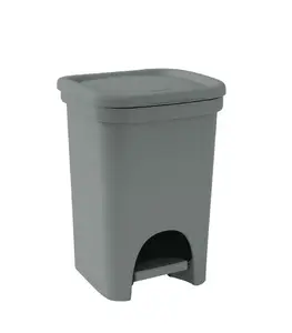 Poubelle à pédale 6 L gris