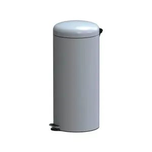 Poubelle À Pédale 30L Blanc