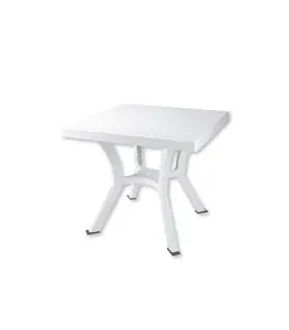 Table Elite Carree 79X79Xh72Cm Blanc