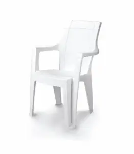 Chaise dalila monobloc haut blanc