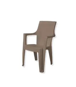 Chaise Cleopatra Monobloc Haut Dossier Taupe