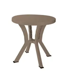 Table ronde pieds Elite tulipe tolomeo taupe 90cm