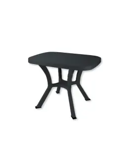 Table Romeo Elite Rectangulaire 67X96X72 Cm Anthracite