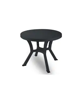 Table Ronde 90Cm Pieds Tolomeo Elite Tulipe Anthracite