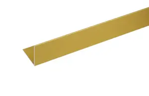 Corniere en aluminium or brillant