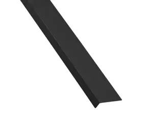 Corniere en l inégale noir satiné