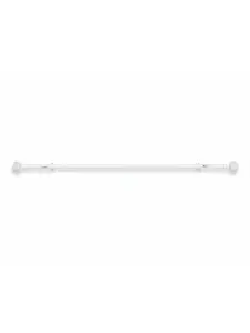 Kit tringle à rideaux extensible 120–210 cm ø19 mm embout zenitude blanc laqué
