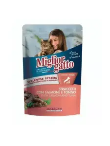 Sachet humide pour chat au saumon et au thon 100 g