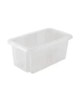 Box de rangement en plastique 7L transparent 20,5 x 35 x 15 cm